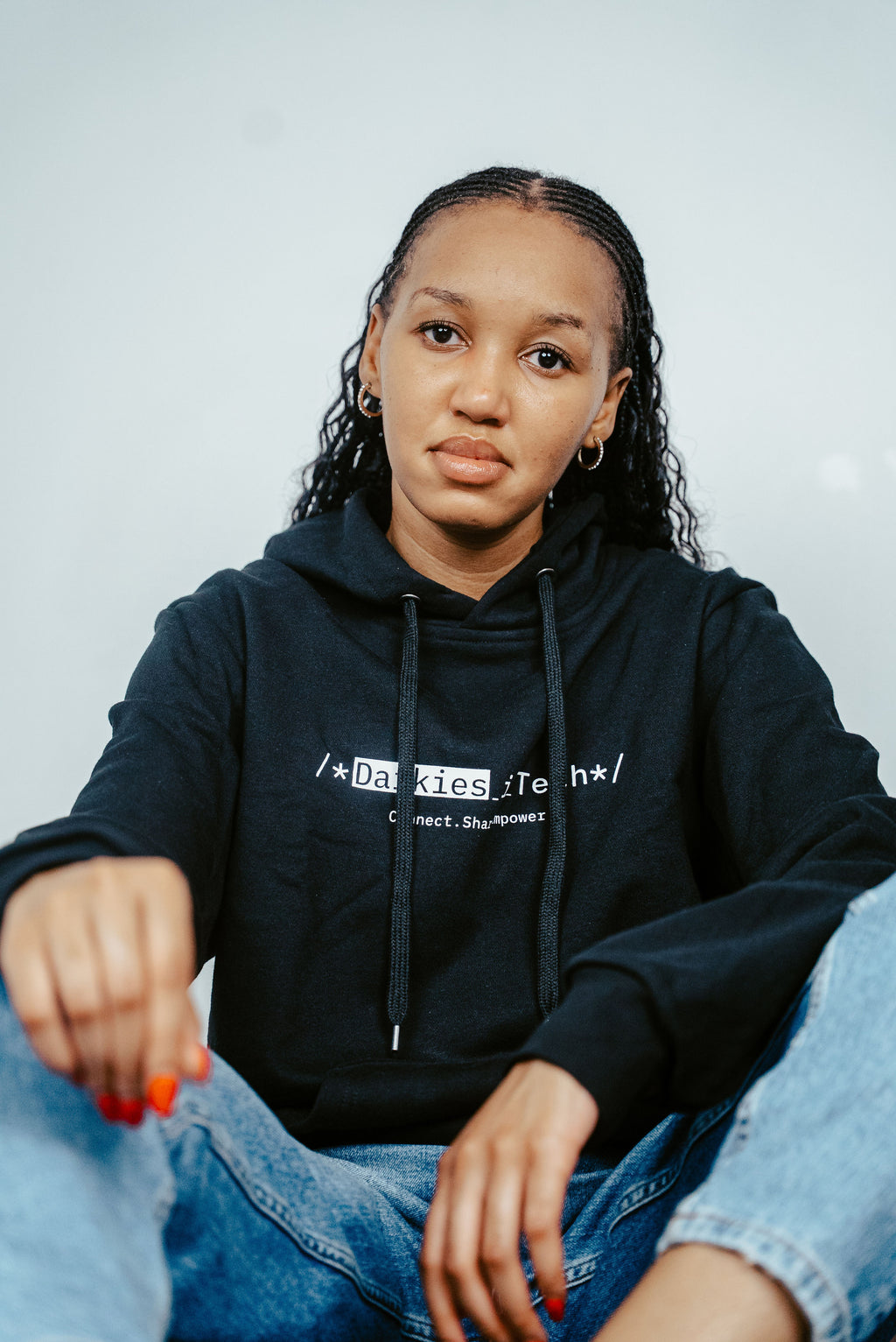Long sleeve hoodie in original design
