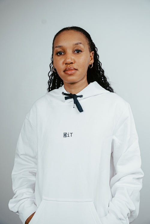 Long sleeve hoodie in discreet design